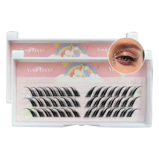 2024 New Design Foxy Lashes Cat Eye Lashes Wholesale Flying Winged Fox Diy Eyelash Extension