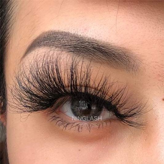 10 Pairs Lashes Set 25mm Soft Mink Hair Lashes With Square