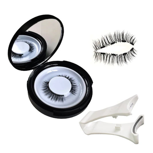 Soft No Glue Magnetic Eyelashes With Tweezers Set