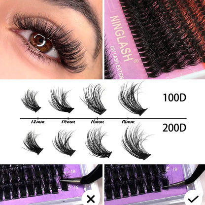 200D 80D volumizing, volumizing, individual, extending and curling eyelash curler set