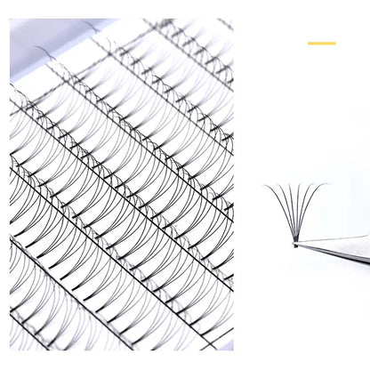 Factory Wholesale 3D Short Stem Premade Volume Fans 0.03 0.05 0.07 Wispy Premade Fans