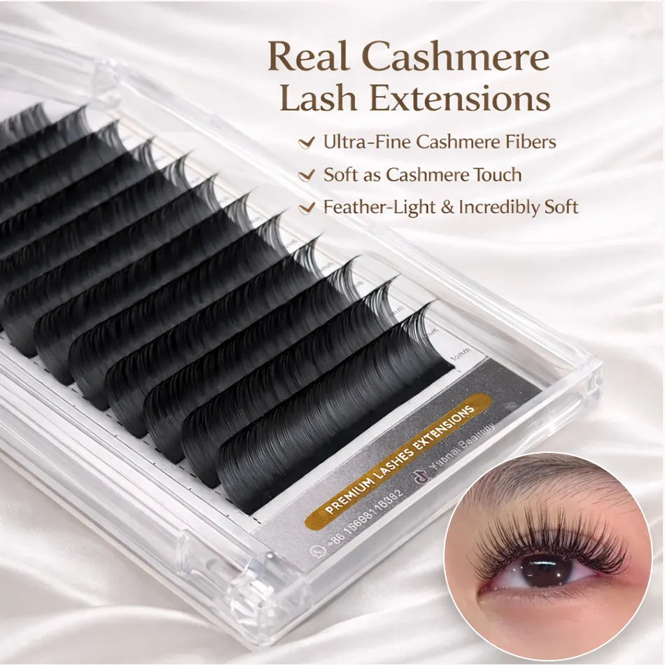 0.03 CC Synthetic Hair Lash Extensions Ultra Soft Volume Lashes Stable CC Curl Cruelty-Free Vegan Salon Use for Professional