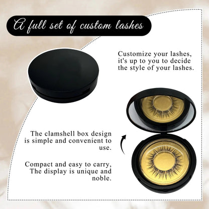 Self Adhesive No Glue Needed Eyelash Clusters Natural Look Wispy Synthetic Hair Super Soft Long-Lasting 7-10 Days Eyelash