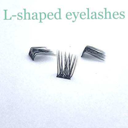 L-shaped Pre Cut Lashes Self Adhesive Lash Segments Long Lasting