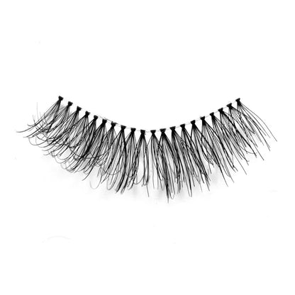 Lash Brands Choose Clear Band Wispy 100% Human Hair Lashes Volume Reusable Natural False Human Hair Eyelashes