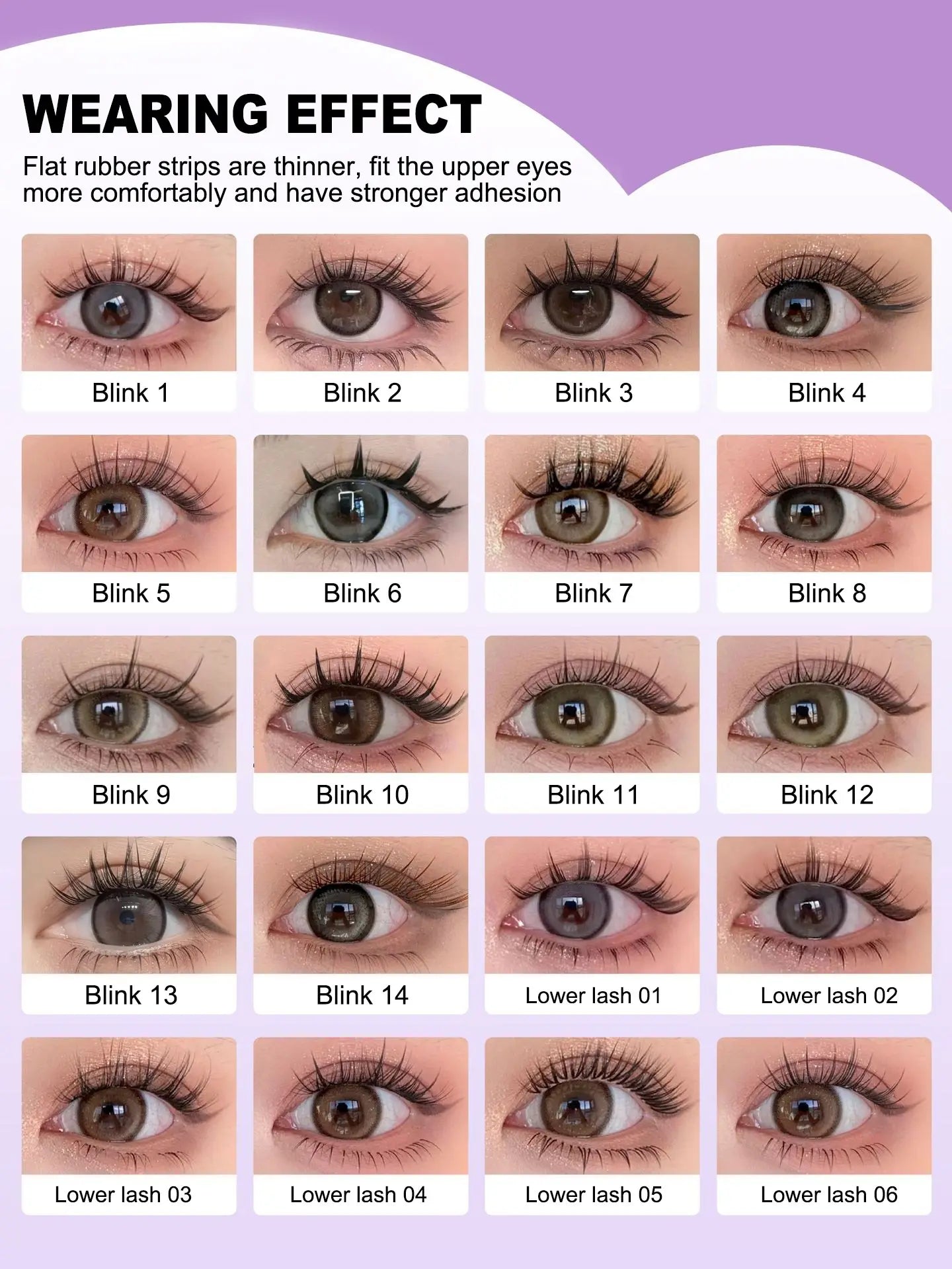 YASNAI Lash Factory Handmade No Glue Needed DIY Lightweight Reusable Self Adhesive Eyelashes Clusters Kit
