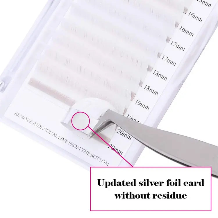 Private Label White Easy Fan Lashes Colored Blooming Volume Lash Extensions Supplier