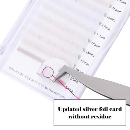 Private Label White Easy Fan Lashes Colored Blooming Volume Lash Extensions Supplier