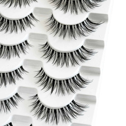 Wholesale Best Wispy False Lash Strips 7 Pairs Lash Strips That Look Like Extensions Clear Band Wispy Lash Strips