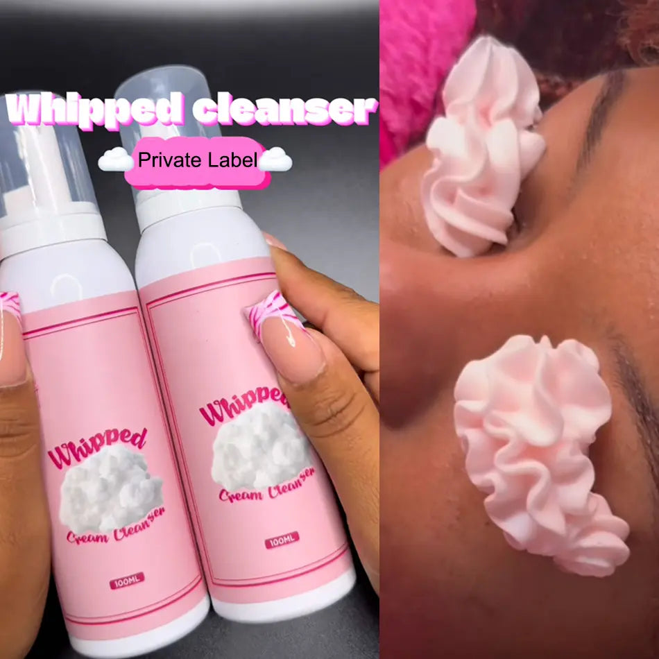 Best Seller Strawberry Whipped Lash Cleanser Concentrate Lash Cream Shampoo with logo Lash Shampoo Whipped