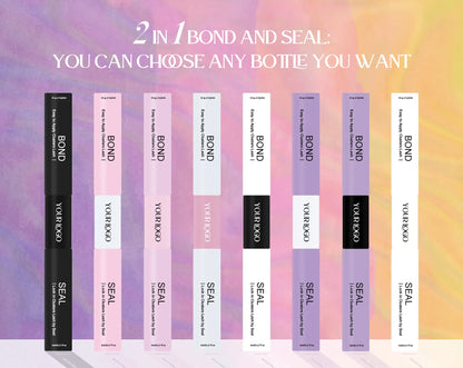 Waterproof Liquid Lash Cluster Glue with Double Hold Bond & Seal Strong Adhesion Latex Free Lasting 7-10 Days