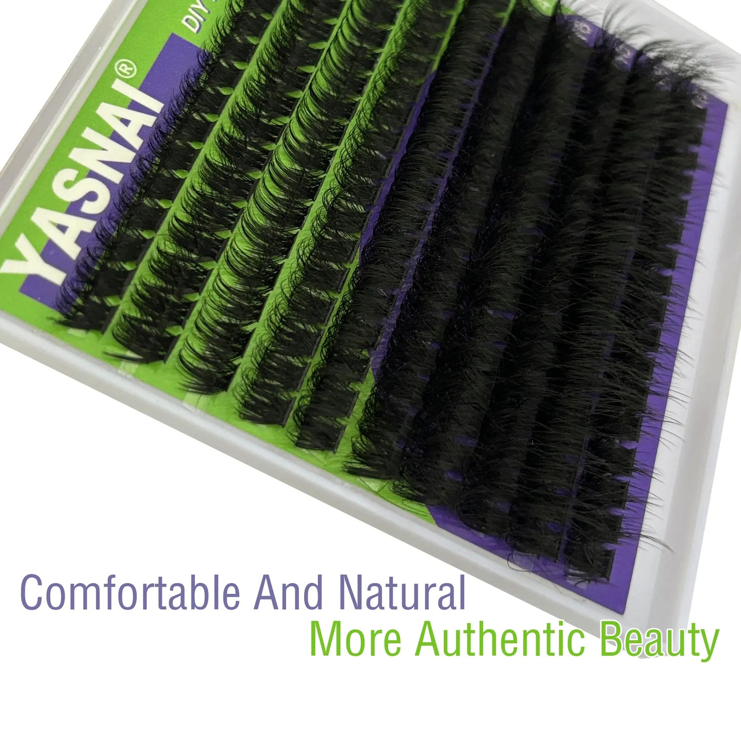 Private Label 100D Fluffy Lashes C D Curl Segment Eyelashes DIY Lash Kit Superfine Band Fluffy Lashes Wholesale