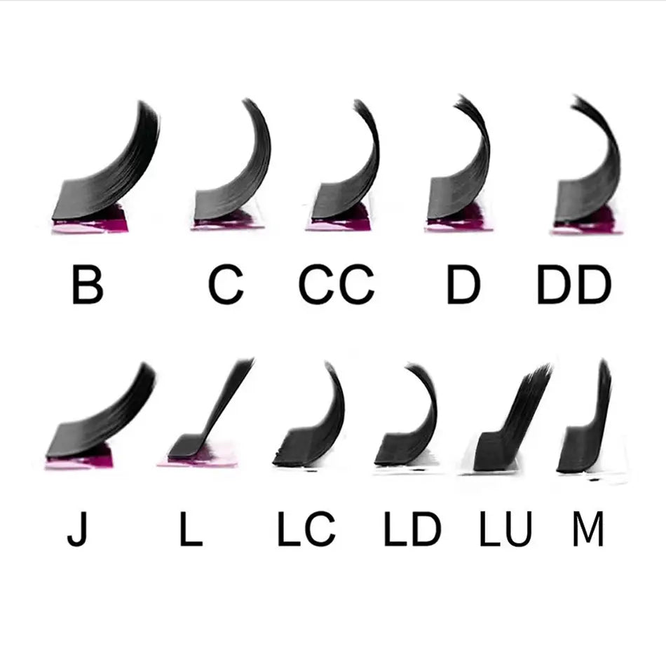 Soft Dark Individual Extension Eyelash 0.20 CC 11Mm-14Mm, Ellipse Flat Eyelash Matte 0.20 Eyelash Extensions No Logo