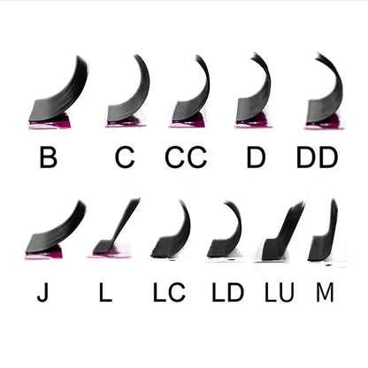 Soft Dark Individual Extension Eyelash 0.20 CC 11Mm-14Mm, Ellipse Flat Eyelash Matte 0.20 Eyelash Extensions No Logo