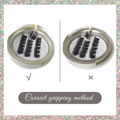To Apply And Carry With Mirror Pre Cut Cluster Fluffy Individual No Glue Cluster Eyelashes