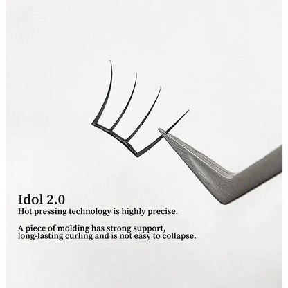 Super Natural Invisible Band Cluster Lashes Custom logo Cluster Lash Vendor Eye Lashes Cluster No Glue Needed