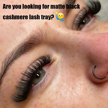 Wholesale Private Label Russian Lashes Silk Volume Lash Trays Matte Black Cashmere Eyelash Extensions