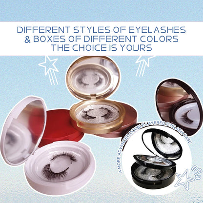 Soft No Glue Magnetic Eyelashes With Tweezers Set