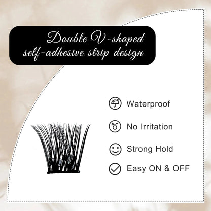 Wholesale High Quality Handmade for Pre-cut Segment PBT Cluster Lashes DIY Lash Extension Kit 5.0