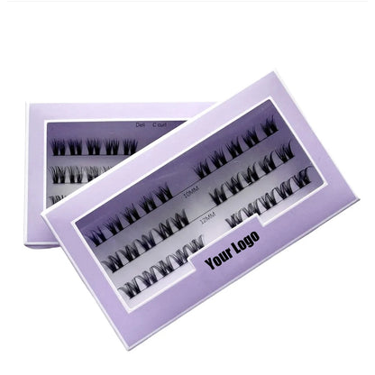 DIY 8mm-16mm C D Curl Super Thin Band Colorful packaging boxes Eyelashes Extension