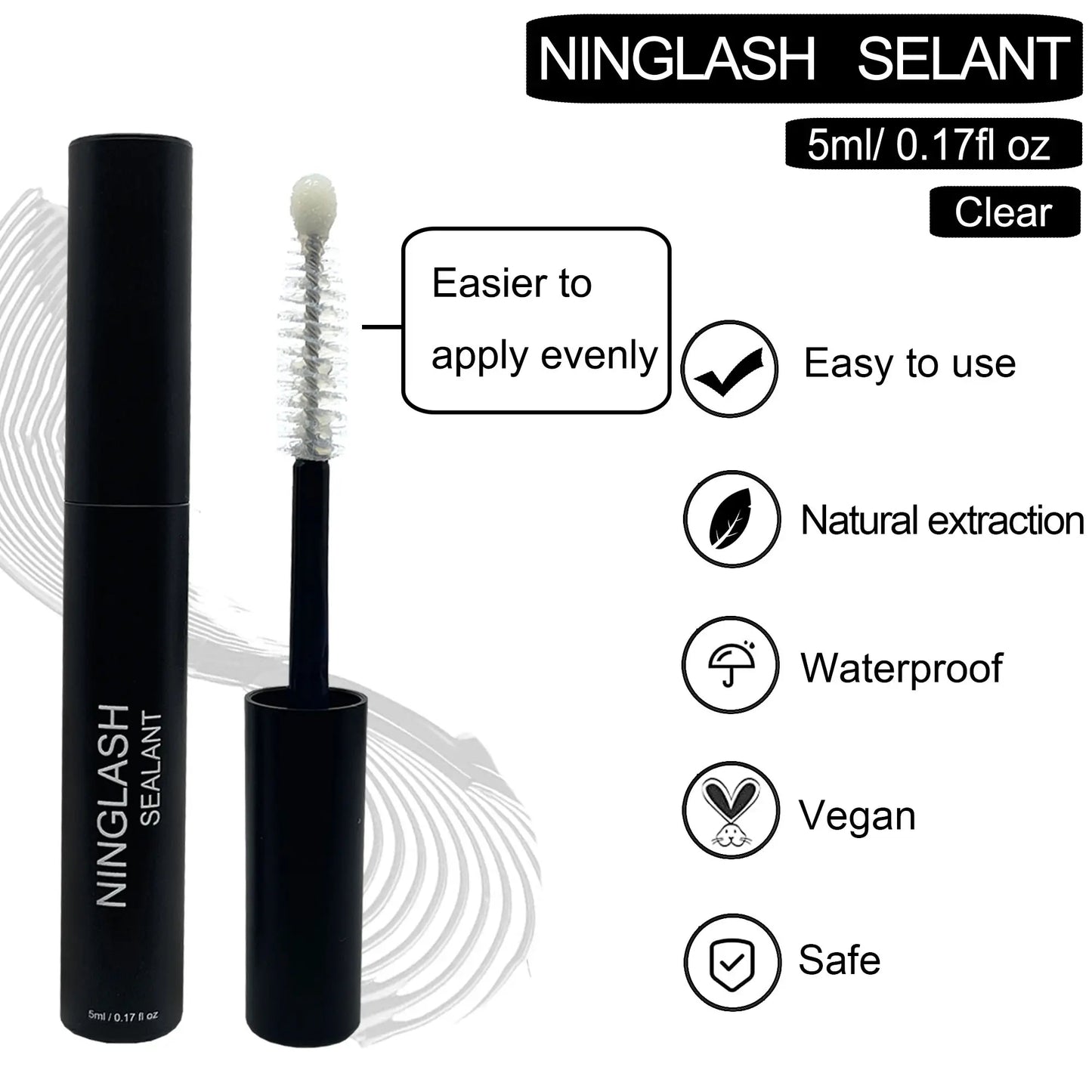 Free Shipping NINGLASH Korea Bond Sealant Remover Cluster Lash Glue Machine Made Super Strong Hold 7-10 Days Long Eyelash