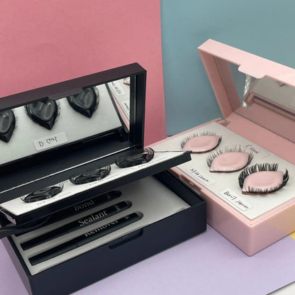 Diy Segmented Lashes Extension Kit Cluster Sealant Bond and Remover Lash Private Label Free Design Lashes Kit