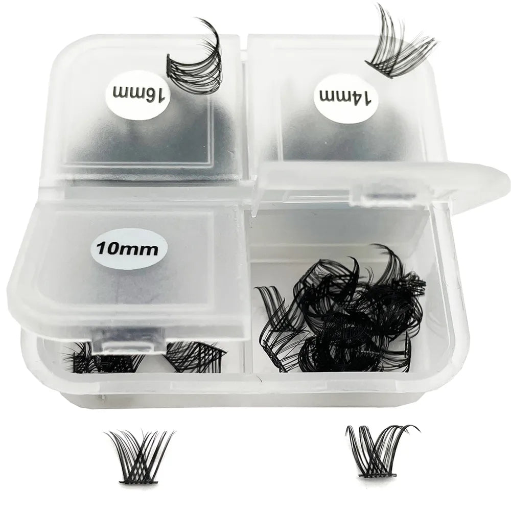 NINGLASH Individual Eyelash Extensions Kit 0.03mm Korean PBT Superthin Band with Natural Wispy DIY Lash 0.07mm Thickness