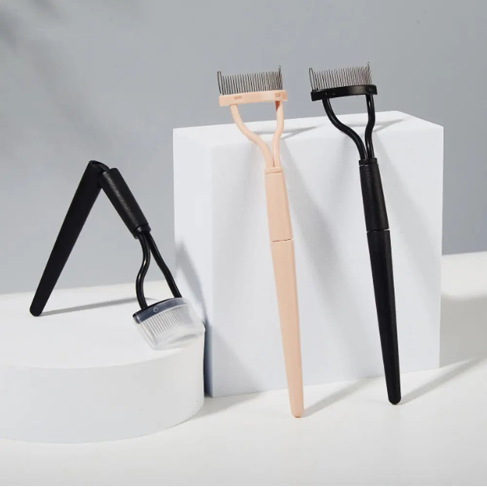 Wholesale Foldable and Non Foldable Eyelash Steel Combs for Convenient Eyelash Separator Mascara Applicator Eyelash Definer