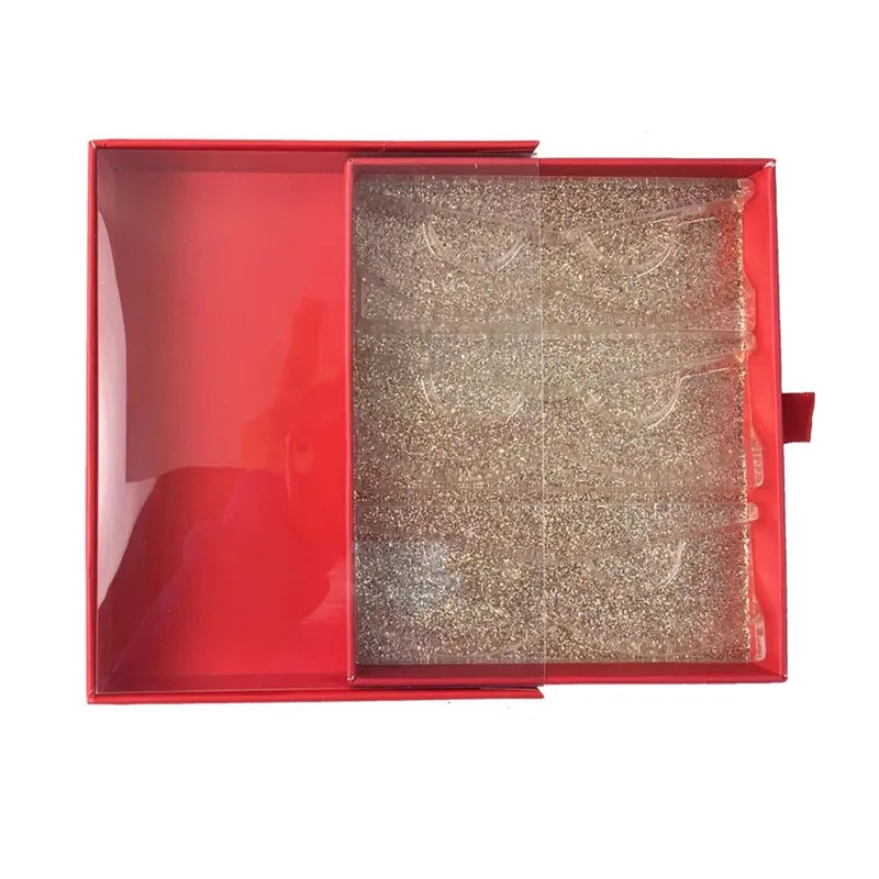 2021 Three Lash Book Black Wholesale 3 Lash Teir Book Empty Soft 3 Lash Tray Book Case