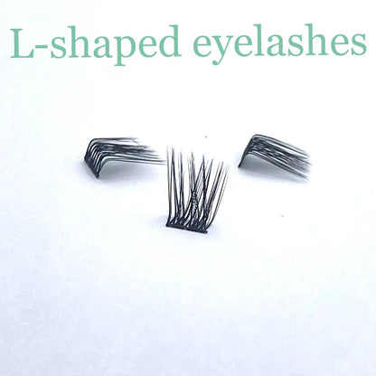 L-shaped Segmented Eyelashes Extensions Pre Cut Lashes Self Adhesive Lash Segments Long Lasting