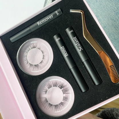 Wholesale New Private Label Eyelash Cluster Diy Lash Extension Kit Sealant and Bond Matte Lash Tray Segment Cluster Lashes Kit