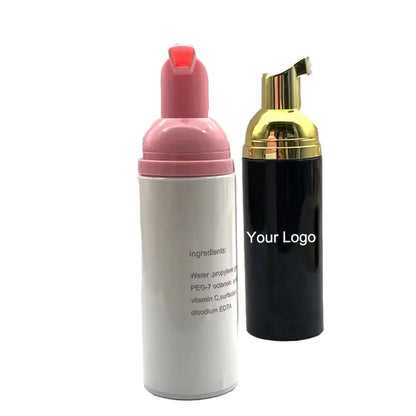 Hot Seller 60ml Luxury Foam Lashes Pump Bottle Wholesale Organic Lash Cleanser Foam Bottle Foam Soap Dispenser Bottle Pump