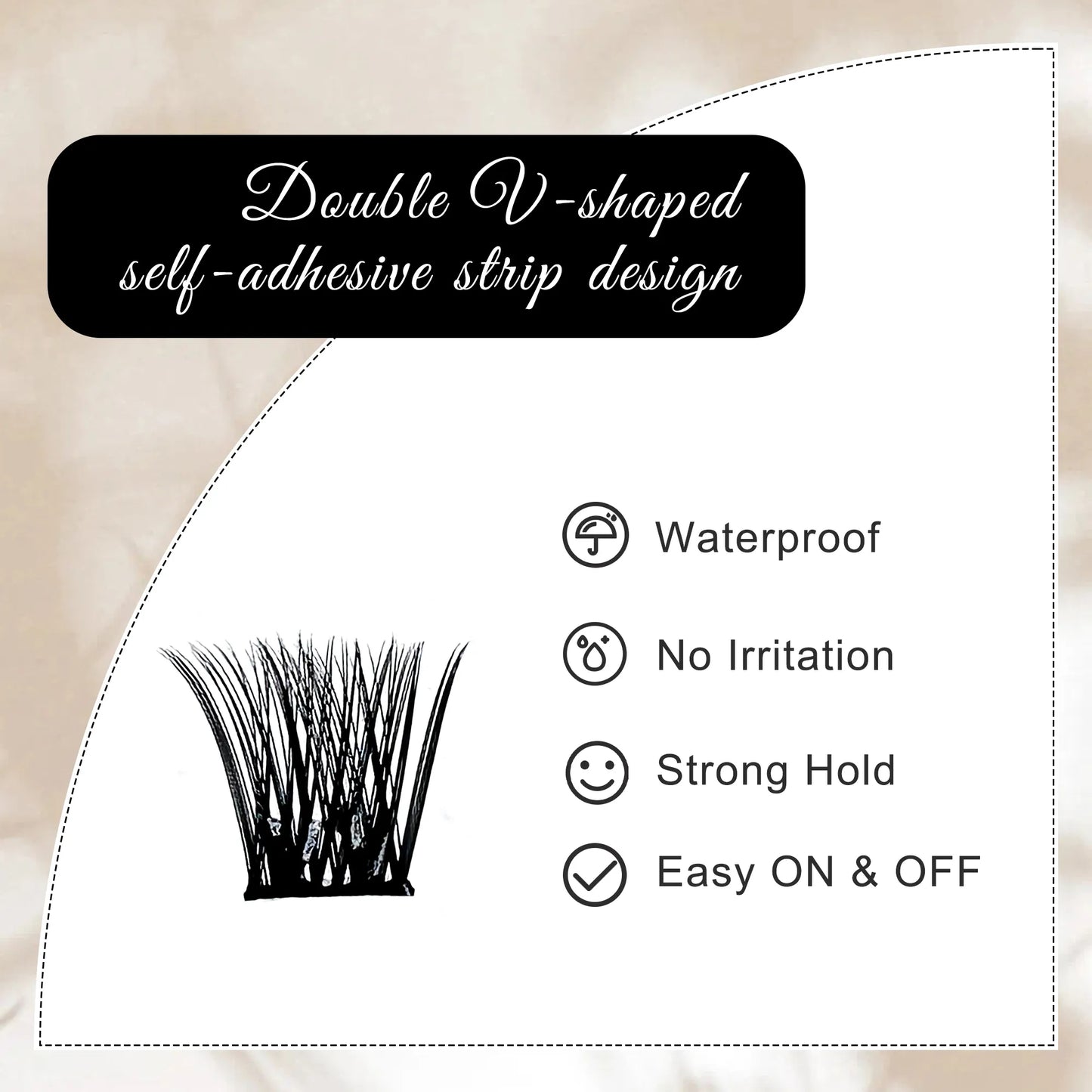 Self Adhesive Eyelashes Natural Look Wispy Lash Clusters Pre Glued Eyelash Clusters Press on Cluster Eyelash Extensions