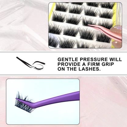 stainless steel eyelash extension tweezers
