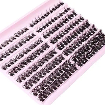 Cluster Mink Lashes Wholesale with Boxes Faux Mink Cluster Lash Trays Mink Lash Cluster Tray
