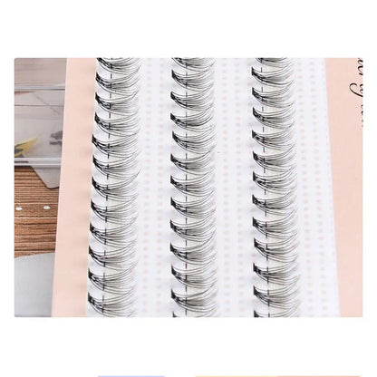 Heat Bonded 10D 20D 30D Individual Eyelash Extensions Premade Fans Classic 3 Lines 60 Pieces Pre Cluster Lashes