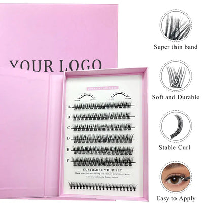 DIY Lash Extension Kit Private Label c d Curl Lash Training Kit Semi Permanent Lash Extensions Kit