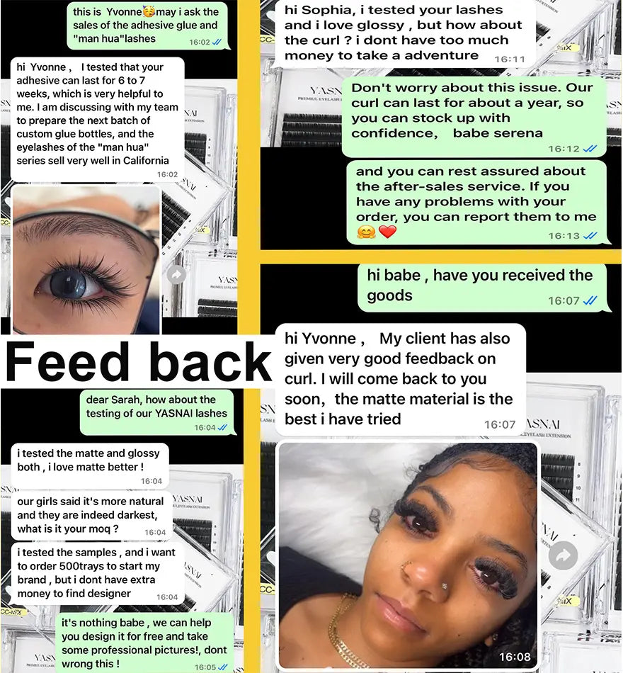 2025 New Fashion Feathered Lash Extension Fan Soft Light Comic Lashes Spire CC 3D Printed Anime Lashes Trays