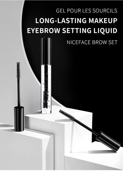 Transparent Waterproof Nourishing Eyebrows Fixing Wax Gel Clear Eyebrow Gel Mascara Private Label Tube