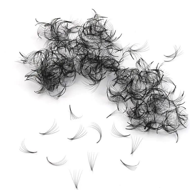 2021 3D 4D 5D 6D 7D 8D 10D 0.07 Promade Volume Loose Fans 1000 Handmade Short Stem Promade Fans Loose