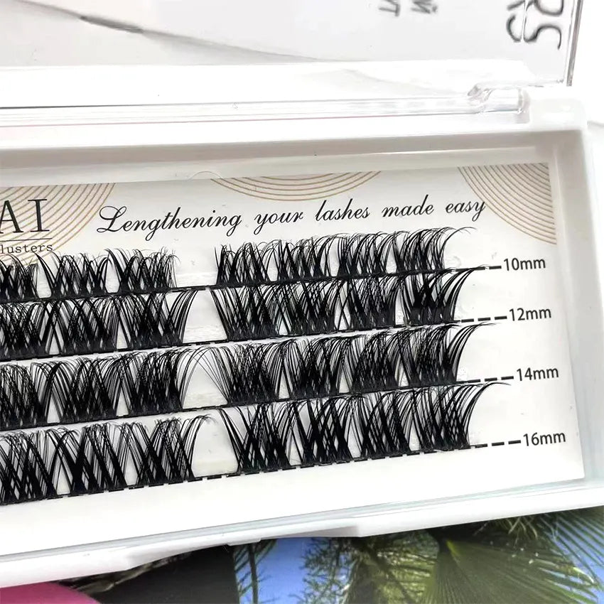DIY Air Lash Segmented Extensions Colored Pre Cut Lashes Self Adhesive Lash Segments Long Lasting