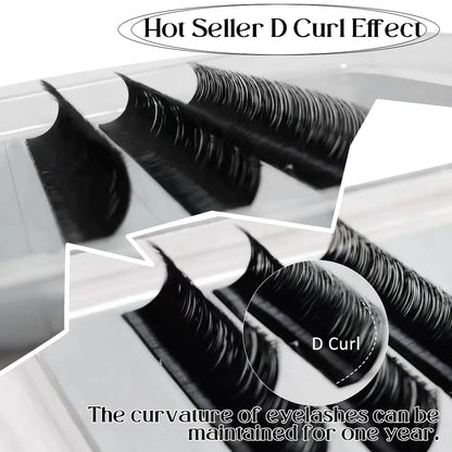 Free Sample Lovely Individual Classic Black Cashmere Eyelash Extensions Tray 4 Rows Mini Brown Lash Extensions Tray Supplier