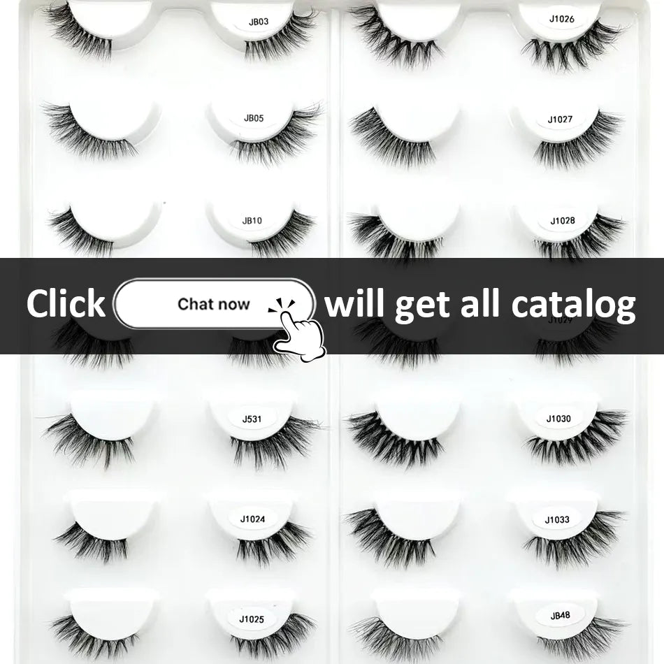 YASNAI Handmade Cluster Lashes Press on No Glue Easy Stick Pre Glued Half Lashes Private Label
