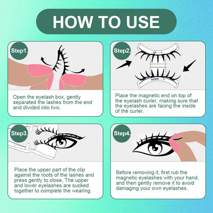 Wholesale Yasnai Premium Quality Reusable Magnetic Eyelashes Synthetic Hair High Lightweight DIY Segmented Lashes Kit Custom