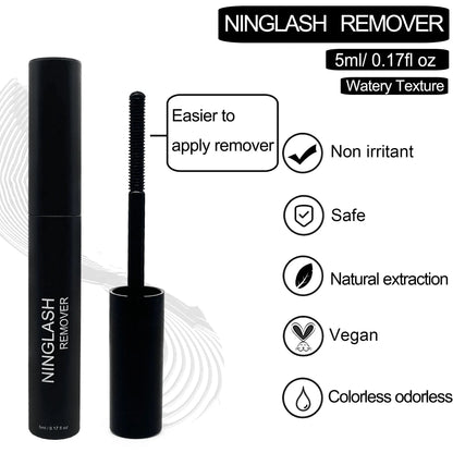 Free Shipping NINGLASH Korea Bond Sealant Remover Cluster Lash Glue Machine Made Super Strong Hold 7-10 Days Long Eyelash