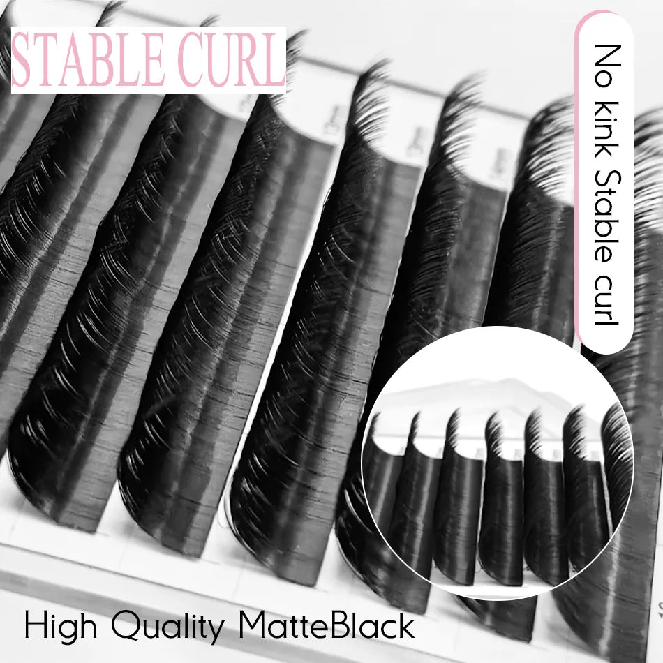 Super Soft 0.03 0.05 C CC D DD Matte Dark Professional Eyelashes Extension Classic Volume Lash Extensions
