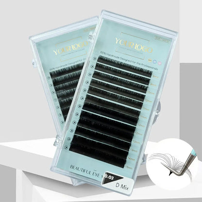 Wholesale Silk Premium 0.03 Mega Lash Extension Black Cashmere Matte Lash Extensions Suppliers