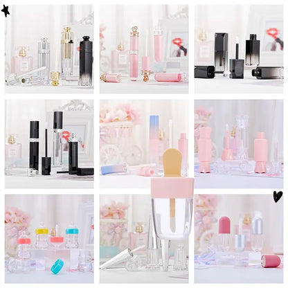 2021 New Fashion Diamond Unique Gold Lip Gloss Tubes Wholesale Empty Lip Gloss Squeeze Tube Vendor