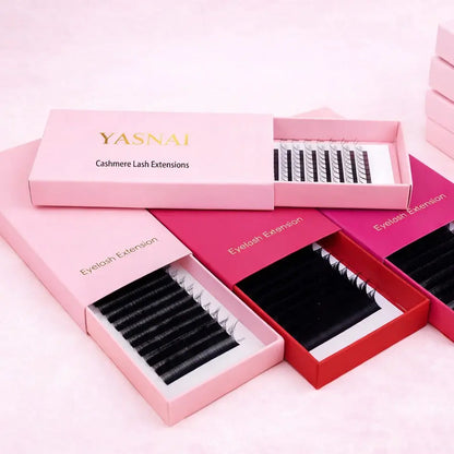 Professional Cashmere Lash Trays Training Kit 005-Synthetic Hair Vegan Cruelty-Free Full Volume Lash Extensions for Beginners