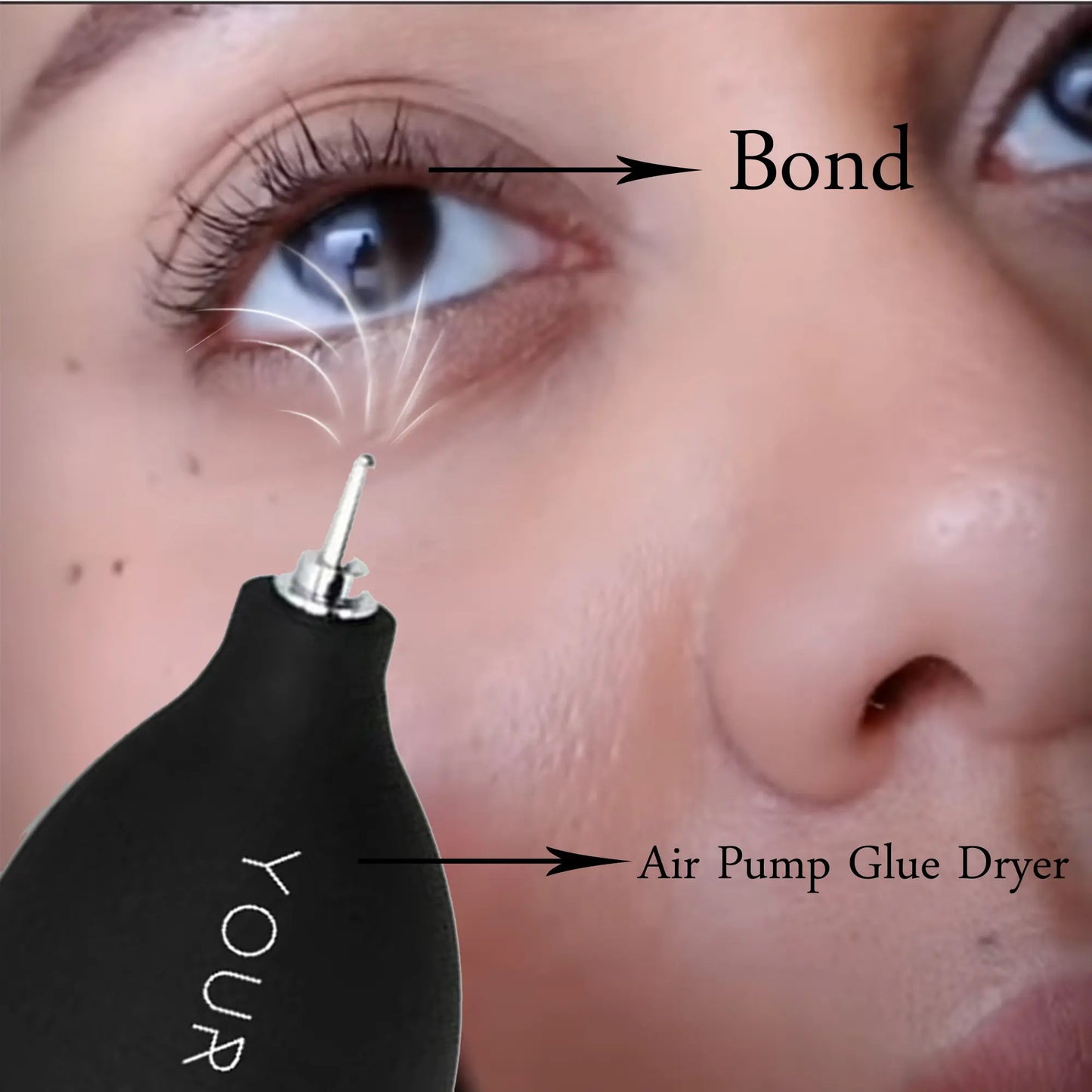 NINGLASH DIY Eyelash Extension Tools Eyelash Glue Air Pump Blower Dryer